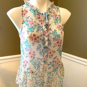 Floral Peplum Top
